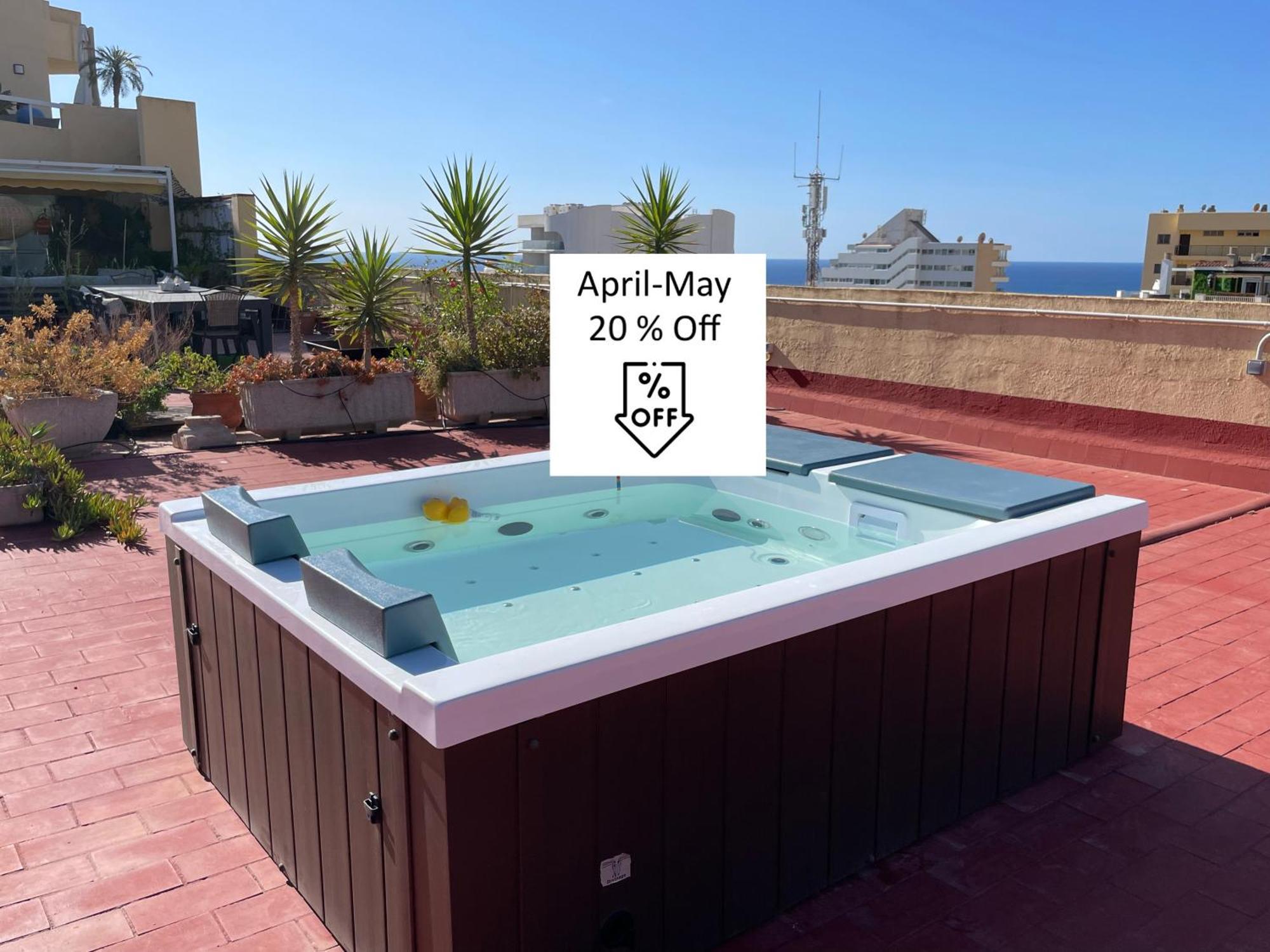 550 M2 Luxury Penthouse - Jacuzzi, Golf & Beach Benalmádena Kültér fotó
